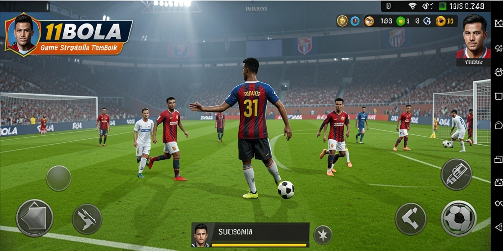 Tampilan gameplay <strong>11BOLA</strong> yang menegangkan dan penuh strategi.