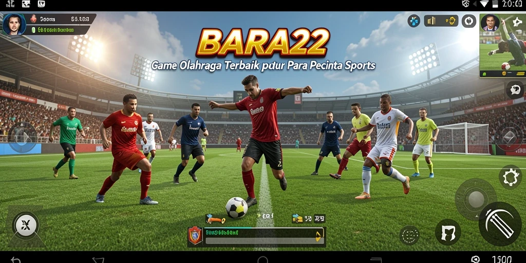 Screenshot BARA22 menunjukkan gameplay yang sangat mengasyikkan dan kompetitif.