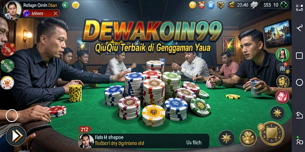 Screenshot gameplay seru DEWAKOIN99 dengan suasana QiuQiu yang mengasyikkan.