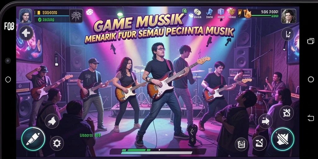 Tampilan gameplay F08 saat pemain menari mengikuti irama.