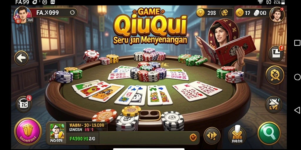 Gameplay QiuQiu yang seru dan mendebarkan di FA99.