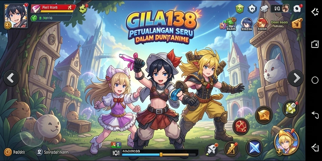 Tampilan gameplay GILA138 dengan karakter Anime yang memukau.