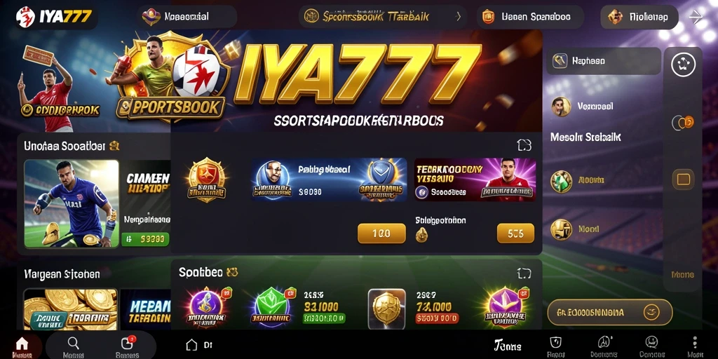 Tampilan antarmuka IYA777 saat pengguna memasang taruhan olahraga.