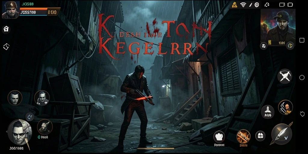 Tampilan gameplay menegangkan dari JOSS188 saat menjelajahi area horror.