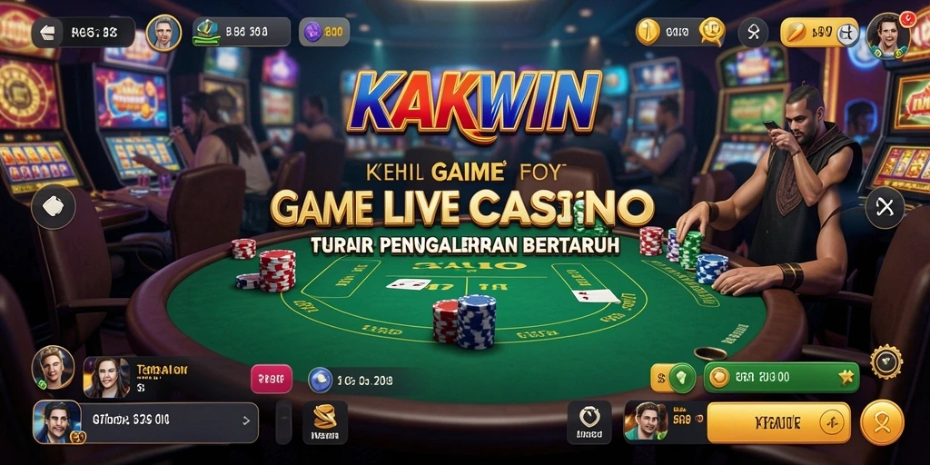 Tampilan gameplay KAKWIN yang menarik dengan dealer langsung.