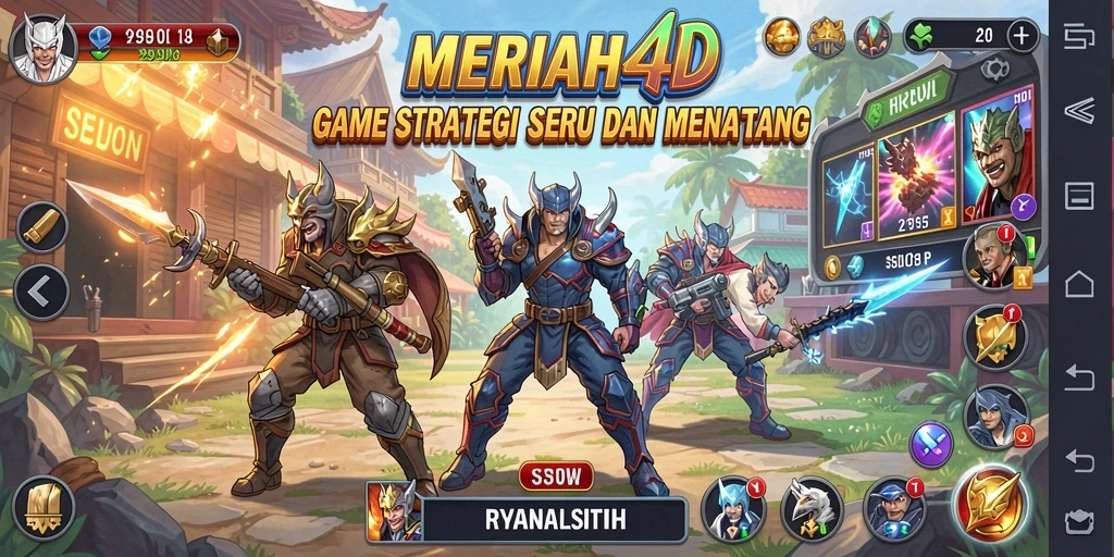 Menampilkan momen intens dalam permainan strategi MERIAH4D.