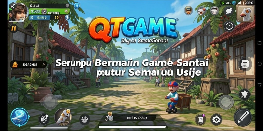 Tangkapan layar gameplay QTGAME yang menampilkan keseruan bermain.