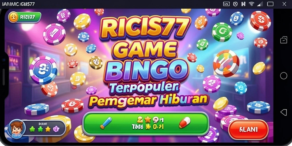 Tampilan gameplay seru dalam RICIS77 dengan suasana bingo yang menarik.