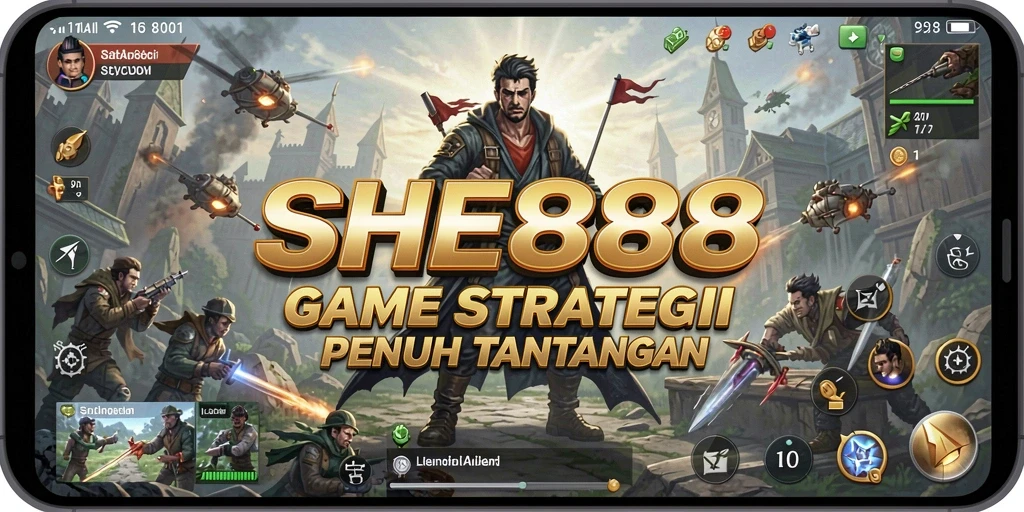 Menampilkan momen seru dalam permainan strategi yang intens.