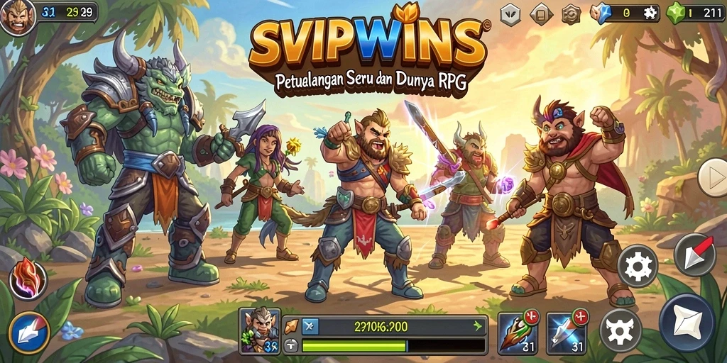 Tampilan menarik gameplay RPG SVIPWINS yang penuh petualangan.