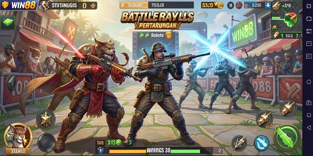 Tampilan gameplay seru dan menegangkan di WIN88.